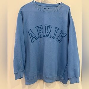 Aerie Sky Blue Logo Crewneck Sweatshirt RARE